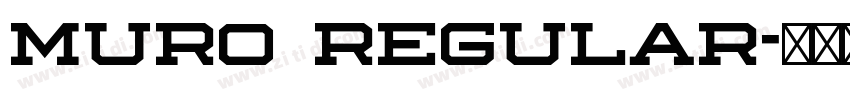 Muro Regular字体转换